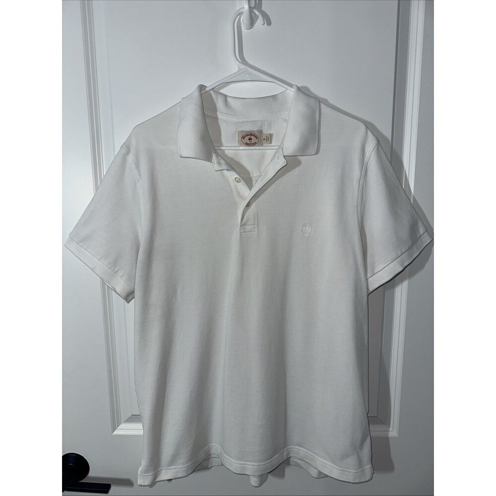 Brooks Brothers Vintage Shirt Mens Medium White Striped Short Sleeve